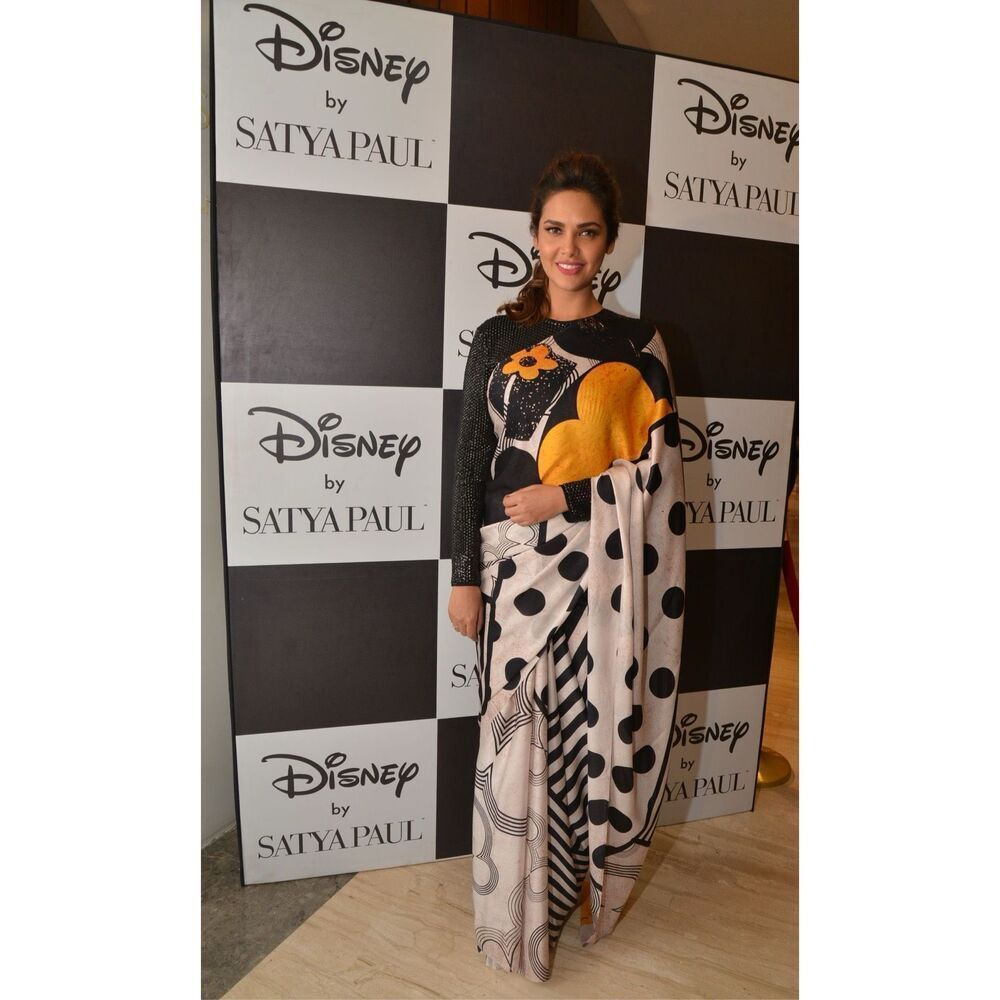 Disney x Satya Paul NWT Minnie Mouse Georgette Saree Wrap Scarf Rare Collectible - Picture 9 of 16